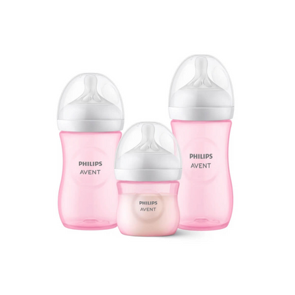 Combo De Teteros Avent Color Rosado: 3 Teteros (125Ml, 260Ml Y 330Ml) Tetina Flexible Natural, Válvula, Diseño Ergonómico,
Cuello Ancho Y Ensamblaje Sencillo