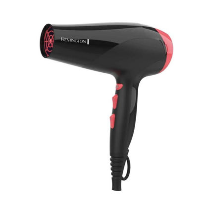 Remington Secador De Pelo De Cerámica Iónica, 3 Ajustes De Calor + Disparo Frío, 2 Velocidades, Alto Rendimiento