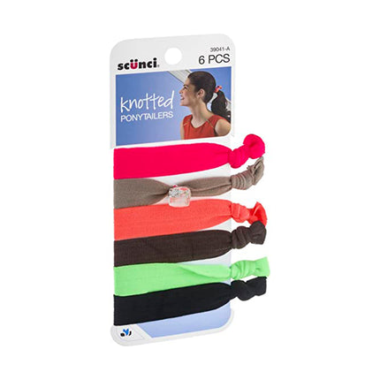 6-Pk Lady Knot Ponytailers