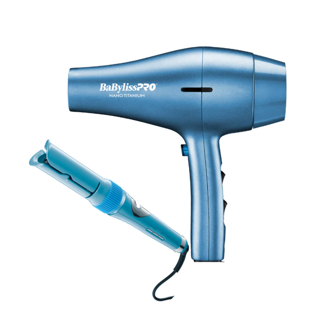 BaBylissPRO™ Secador Nano Titanium 2000 Watts + Rizador Miracurl 2-BAB-BNTPP73