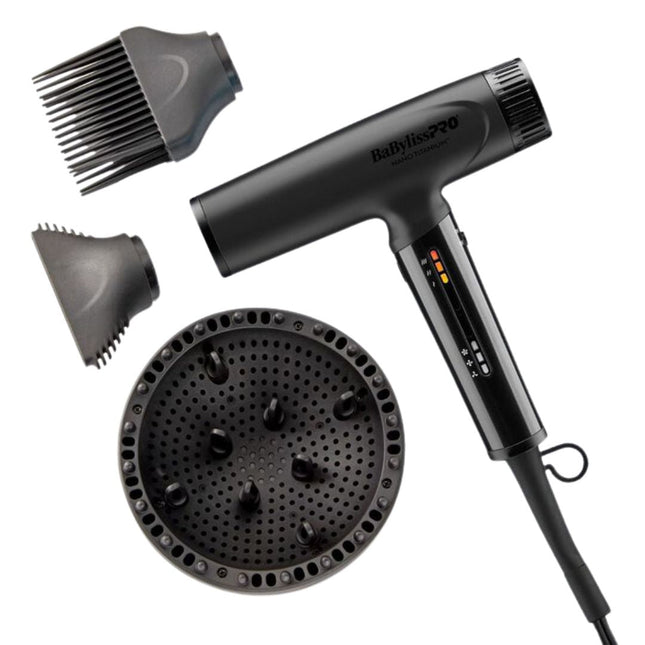 BaBylissPRO™ Secador iónico de alta velocidad ultraliviano Nano Titanium  2-BAB-BNTC9200UX