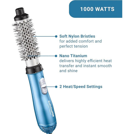 Cepillo Secador de Aire Caliente BaBylissPRO Nano Titanium