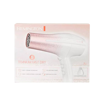 Remington D5952 - Secador De Pelo De Secado Rápido De Titanio