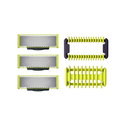 Cuchilla Para Afeitadora Philips Oneblade X3 Cuchillas De Repuesto Más Kit De Cuerpo Qp630/51 Plateado