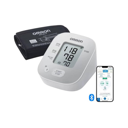 Omron Medidor De Presión Arterial De Brazo 7144T, Bluetooth, Guía De Ajuste De Brazalete, Compatible Con App
