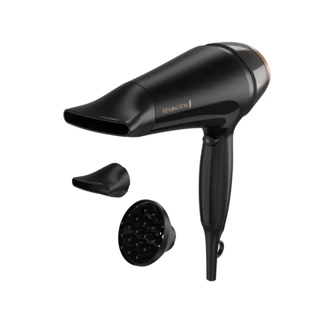Secador De Cabello Remington Almond Radiance D12Aa Negro
