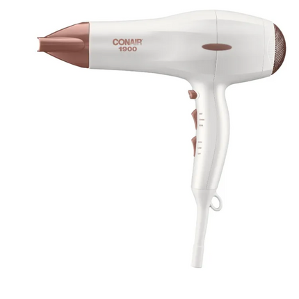 Secador De Cabello De 1875W, Doble Cerámica, Color Blanco, Conair