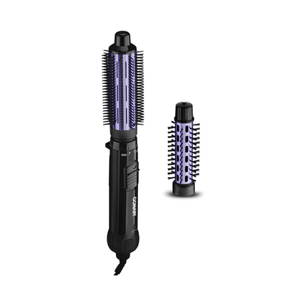 Cepillo De Peinado De Aire Caliente 2 En 1, De Conair Supreme, Negro Y Púrpura