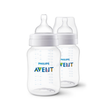 Combo De Biberon Anticolico Duo 9 Oz Transparente Avent