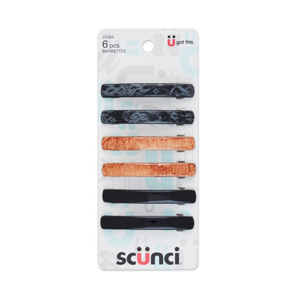 6-Pk 6 Cm A/C Barrettes