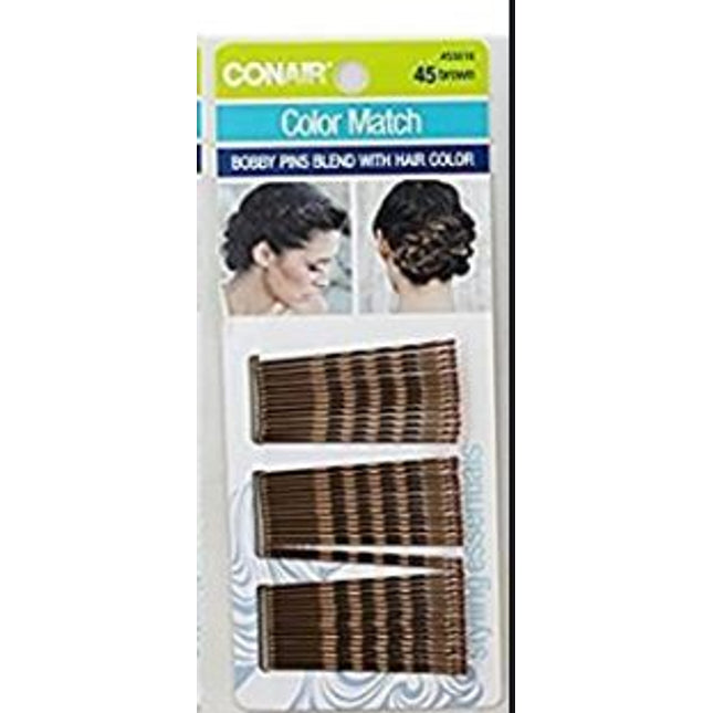 45Pk Bobby Pins-Brown