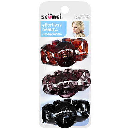3-Pk 6 Cm Octo Jaw Clips