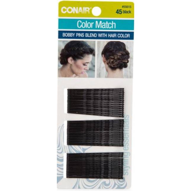 45Pk Bobby Pins-Black
