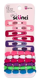 12-Pk Girl Clips & Ponys